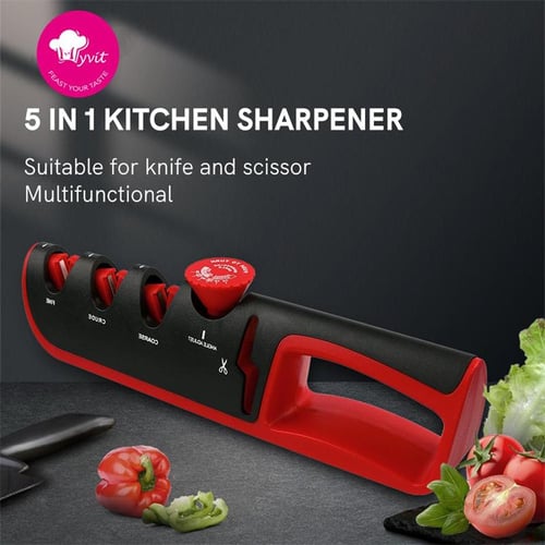 1pc Four Stages Multipurpose Knife Sharpener For Home, Sharpening Stone  Kitchen Knife Sharpener Tool