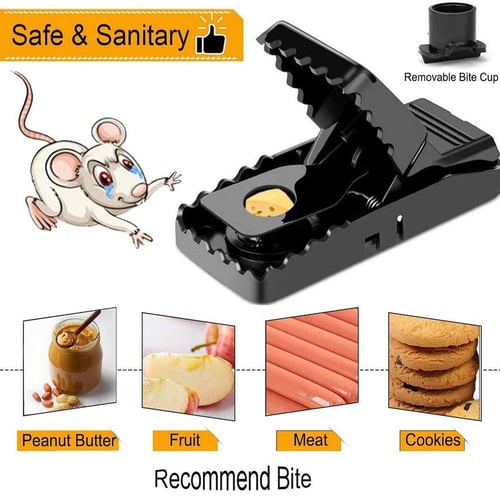 6Pcs Premium Reusable Mouse Traps Rodent Snap Trap Rat Trap Mouse Busters