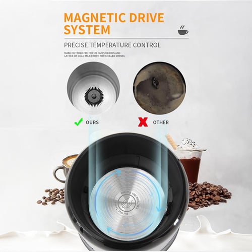 Electric Milk Frother and Steamer 4 in 1 Automatic Milk Warmer 400W  Non-Stick Interior 580ml Hot/Cold Stainless Steel Milk Foam Maker for Coffee/Hot  Chocolate Milk/Latte/Cappuccinos 