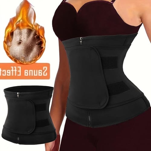 Sauna Sweat Band Hot Waist Trainer Modeling Strap Slimming Belt Weight Loss  Fat Burning Body Shaper