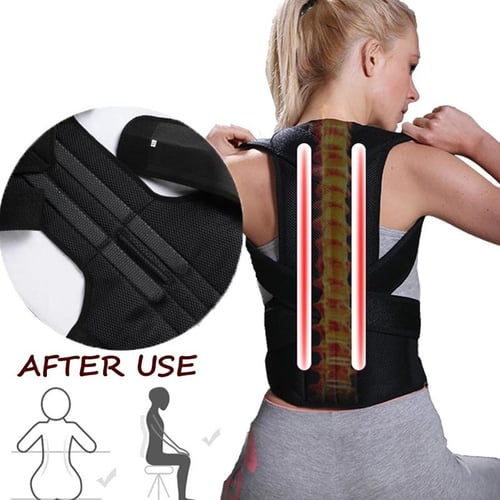 Back Posture Corrector Therapy Corset Spine Support Belt Lumbar Back Posture  Correction Bandage For Men Women Kid 