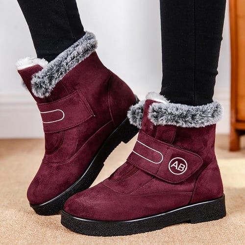 Boots Plus Size Womens Winter Clothing Fashion Plus Size 44 Thick