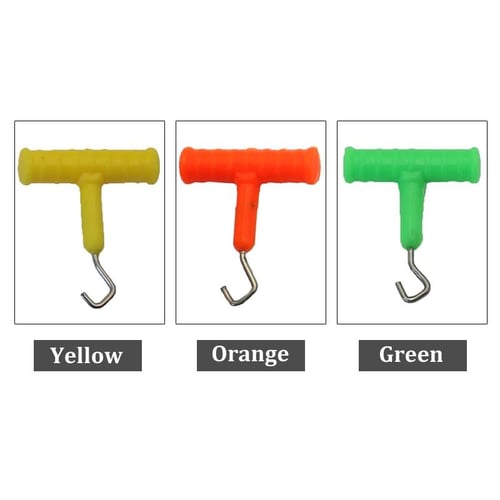 2Pcs Fishing Knot Tying Tool with Non-slip Plastic Handle Stainless Steel  Fishing Line Knotter Manual Tie Hook Device Fishing Tackle Supplies - sotib  olish 2Pcs Fishing Knot Tying Tool with Non-slip Plastic