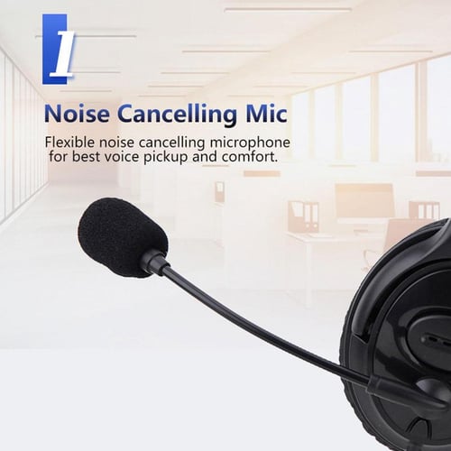 Noise Cancelling Headphones Microphone Headset For Zoom Meetings