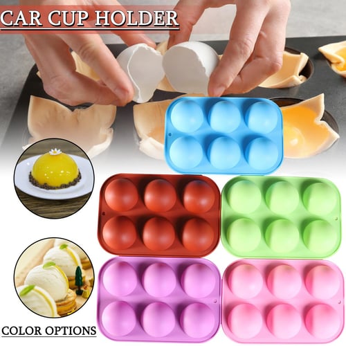 3D Ball Shape Sphere Silicone Molds Baking Mold for Mousse Cake 8-Cavity