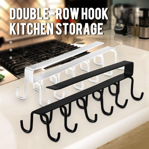 1set Plastic Rotating 7-claw Multifunctional Hook, Kitchen Storage