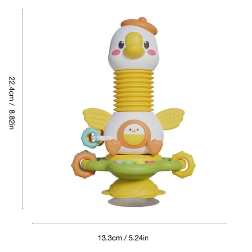 3pcs Baby Feeding Rattles Ocean Series Plaything Rattle Toys with Suction  Cups Children Rattle Table Toy