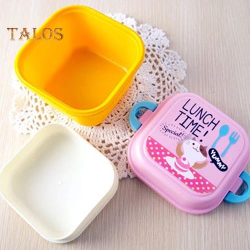 2.05/2.15L Leak-Proof Lunch Box with Grid Design Spacious and Convenient Food  Container for Home, Office, or School 