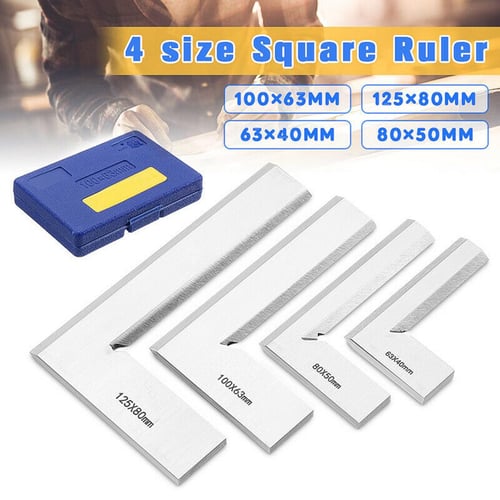 PDTO New Right Angle Ruler Stainless Steel Measuring Tools for