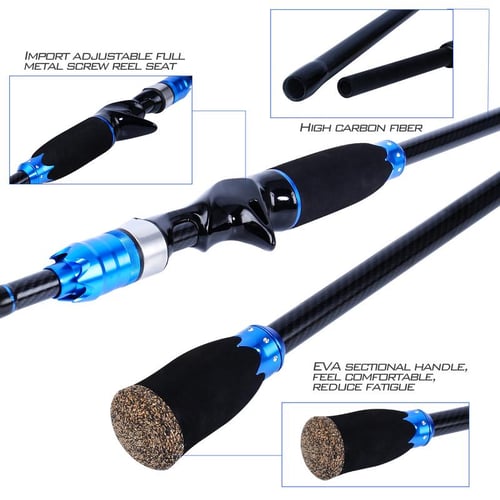 Fishing Rod and Reel Combo Casting Fishing Rod and 10+1BB Smooth Casting  Reel Bass Trout Fishing set - sotib olish Fishing Rod and Reel Combo  Casting Fishing Rod and 10+1BB Smooth Casting