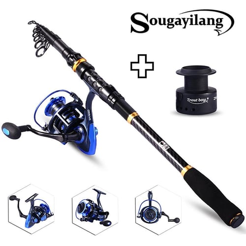 Cheap Sougayilang Spinning Reels with Line Spool and Line Carbon