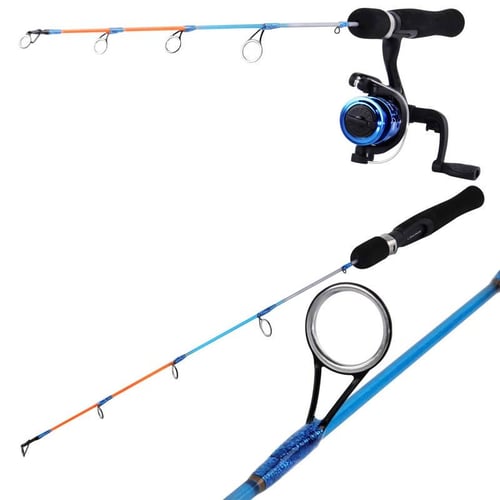 52pcs Ice Fishing Gear Set Ice Fishing Rod and Reel Combo with Ice
