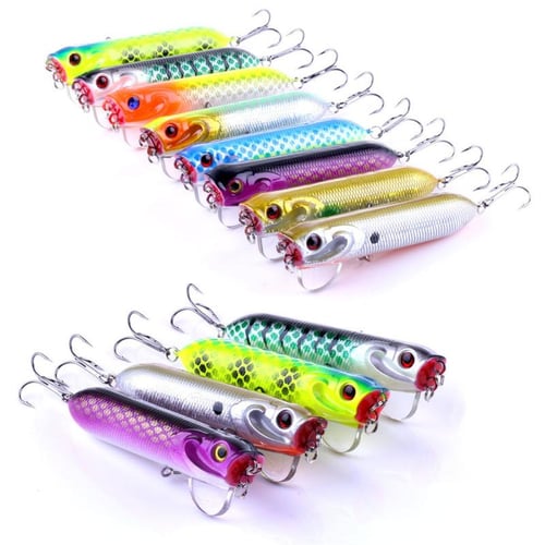 6Pcs/Lot Fishing Lures High Quality Hard Baits Top Water Popper