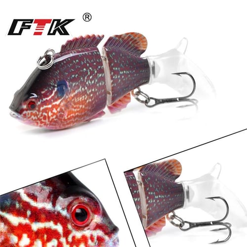 Cheap FTK 1 Piece 15CM-40G 6Sections Multi-section Small Fish Bait