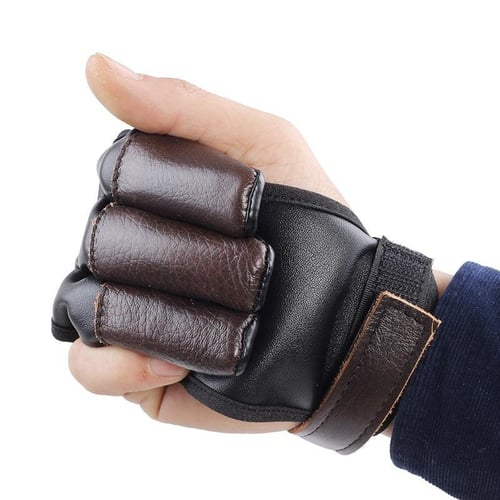 New Archery Hunting Compound Bow 3 Finger Protection Gloves