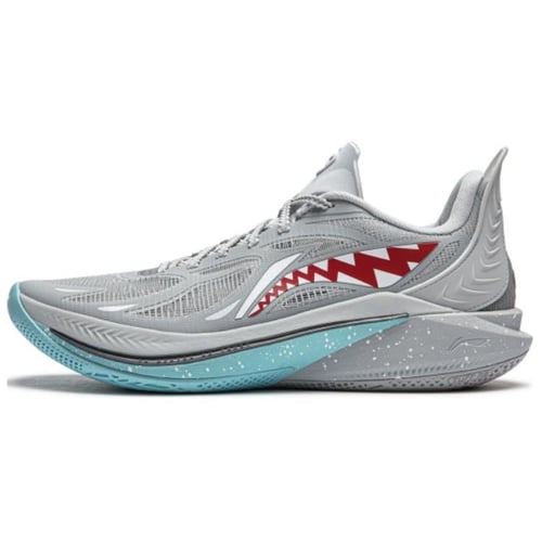Li Ning Sonic 12 Big White Shark Lightweight Stable Non-Slip Wear
