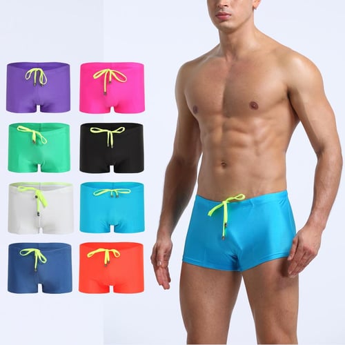 Mens Breathable Swim Trunks Pants Swimwear Shorts Slim Wear