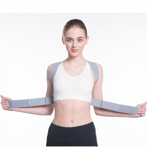 Cheap Back Posture Corrector with Fastening Strap Extra Soft Breathable Pain  Relief Quick Effect Clavicle Back Support for Adult Children