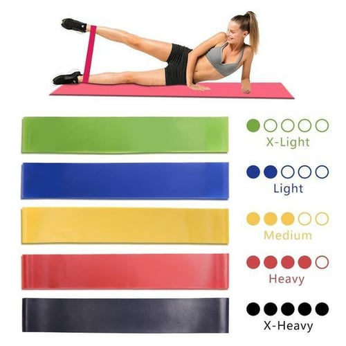 Portable Fitness Workout Equipment Rubber Resistance Bands Yoga