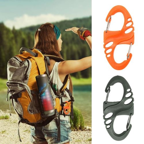 5Pcs Mini Carabiners Camping Mountaineering Zinc Alloy Safety