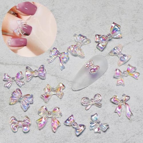 1 Bag Sparkling Resin Rhinestones Eco-friendly Flat Bottom Nail