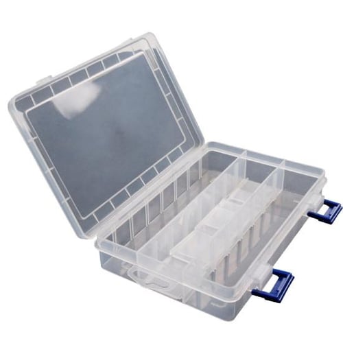 20x16x4.5cm 10 Compartments Plastic Fishing Lure Bait Tackle Box