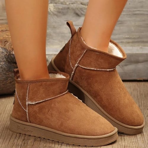 Ankle Boots Fur Boots For Winter ZHFFWomens Winter Snow Boots Fur