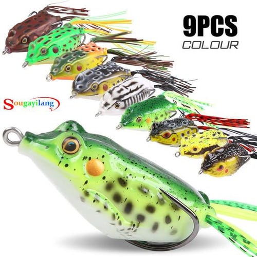 1PCS Hard Frog 10g 6cm Frog Lures Soft Baits For Snakehead Bass