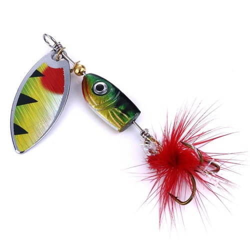 Trout Fishing Lures Kit Spinner Bait Spoon Lure Rooster Tail Lure