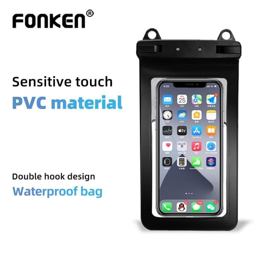 FONKEN Waterproof Case For Phone Full View Universal Soft Phone Cover For  iPhone Water Proof Dry