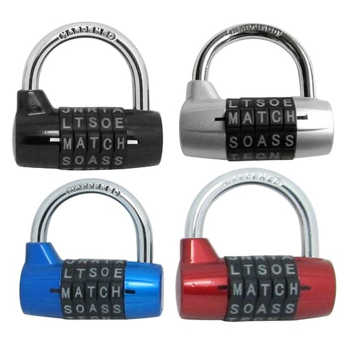 Gym Locker Lock,5 Letter Word Lock,5 Digit Combination Lock,Safety