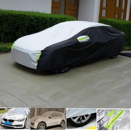 Universal For Sedan Car Covers Size S/M/L/XL/XXL Indoor Outdoor Full Auot  Cover Sun UV Snow Dust Resistant Protection Cover With reflective S  415x170x150cm