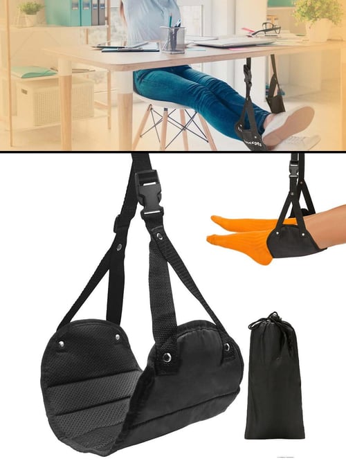 Portable Desk Foot Hammock Lazy Casual Desk Rest Foot Put Feet Swing  Footrest Outdoor Chairs Resting for Home Office Foot Hamacs