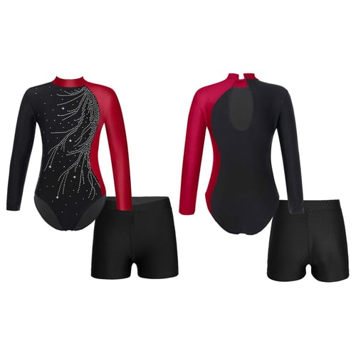 Unitards Costume Long Sleeve, Gymnastic Costume Unitards