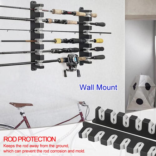 Fishing Rod Rack Simple Installation Wall/Vertical Mounted Fishing Pole  Holder Stand Indoor Outdoor Accessories - sotib olish Fishing Rod Rack  Simple Installation Wall/Vertical Mounted Fishing Pole Holder Stand Indoor  Outdoor Accessories Toshkentda