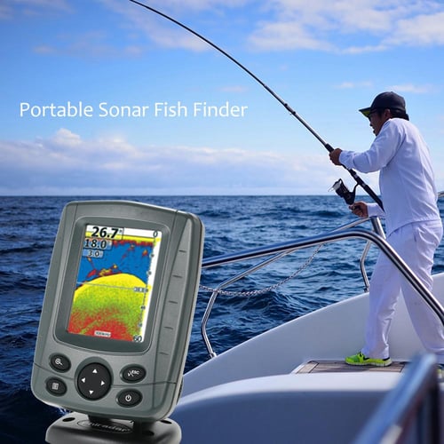 Wireless BT Smart Fish Finder Portable Sonar Fishfinder for Kayak Boat  Fishing 