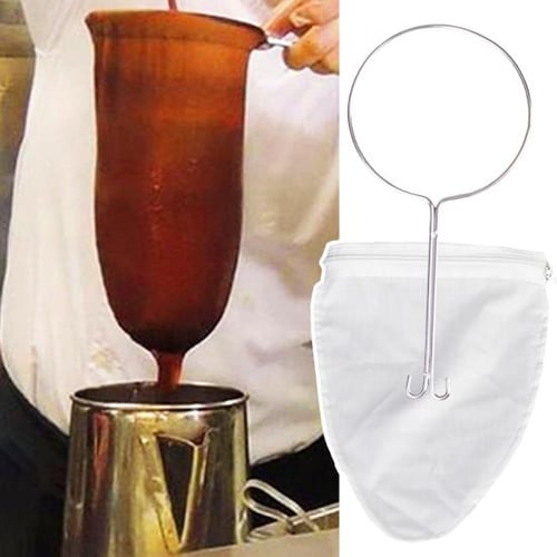 Cheesecloth Bags for Straining,Reusable Cold Brew Coffee Cheese Cloths  Strainer,Large Nut Milk Tea Juice Bag,100% Natural Cotton Fine Mesh Filter