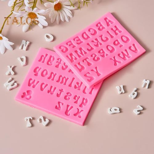 3D Russian Alphabet Silicone Mold Letters Chocolate Molds Cake