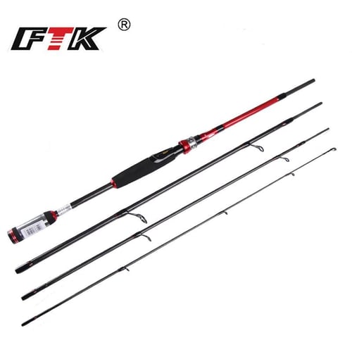 Telescopic Spinning Fishing Rod Ultra Hard 1.8mm Short Sections Sea Pole  (Red)