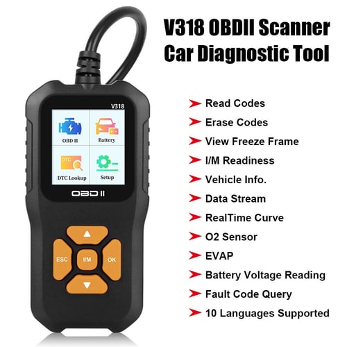 V519 Scanner for Car Obd2 Multi-Functional Vehicle Fault Diagnosis  Instrument Diagnostic Tool Code Reader Auto Check Engine Obdii Eobd CAN