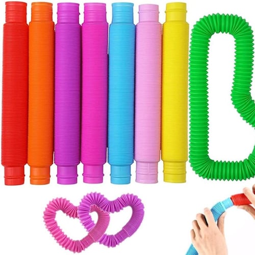 Novelty Spring Dog Pop Tubes Sensory Toy, Stress Relieve Bellows