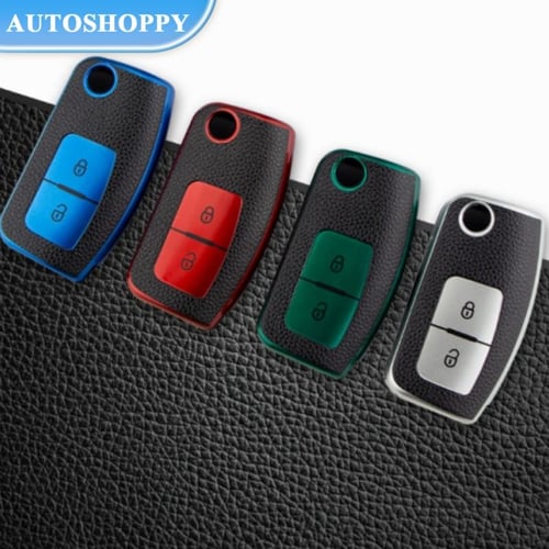 Car Remote Flip 2Buttons Key Cover Case Shell Holder for Ford