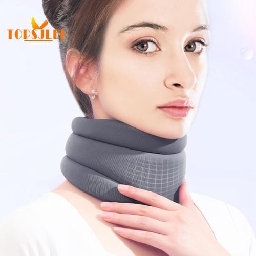 Neck Support Collar Cervical Brace Traction Correction For Ease