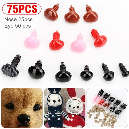 560Pcs Plastic Colorful Safety Eyes Noses For Doll Craft DIY Making