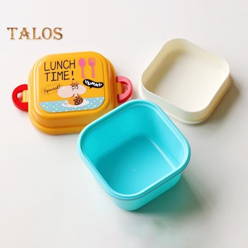 2.05/2.15L Leak-Proof Lunch Box with Grid Design Spacious and Convenient  Food Container for Home, Office, or School