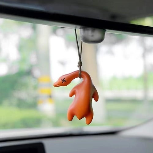 Pink Car Accessories for Women Girl of Swinging Duck Car Hanging Ornament  Cute Cool Car Decorations Rear View Mirror Hanging Accessories Car Pendant