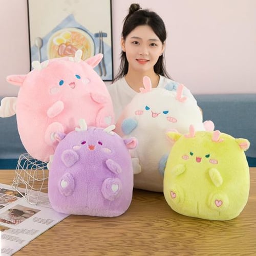 Cartoon Frog Stuffed Pillow Toy Cute Big Eyes Long-legged Green