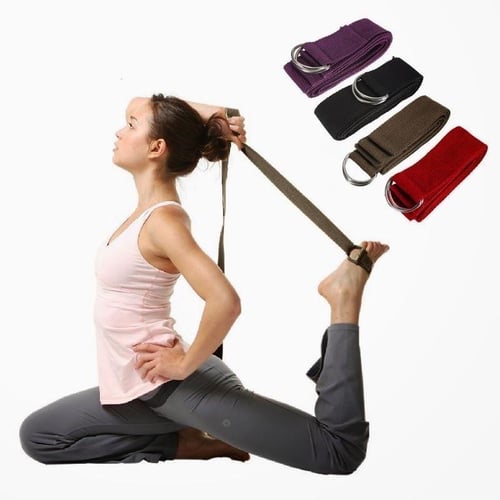 Gym Fitness Body Building Exercise Pilates Stretch Strap D-Ring Waist Leg  180CM Adjustable Yoga Bel - buy Gym Fitness Body Building Exercise Pilates Stretch  Strap D-Ring Waist Leg 180CM Adjustable Yoga Bel