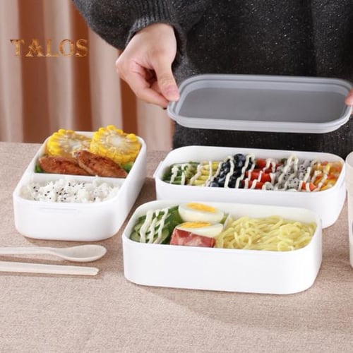 2.05/2.15L Leak-Proof Lunch Box with Grid Design Spacious and Convenient Food  Container for Home, Office, or School 