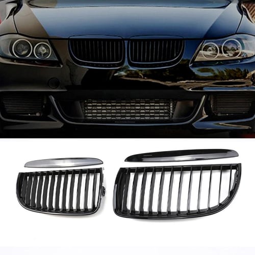 Car ABS Front Bumper Radiator Kidney Grilles Gril For BMW 3 Series
